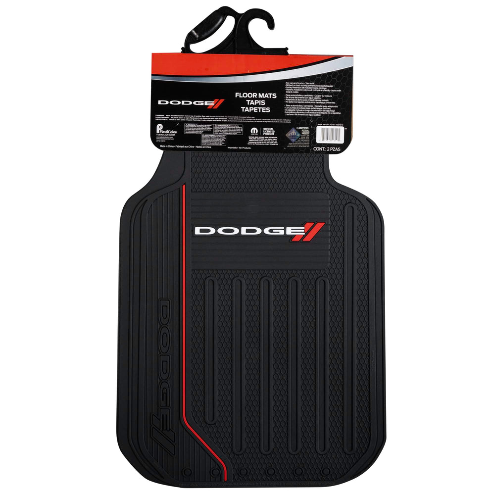 Plasticolor Elite Dodge mats installed in car interior demonstrating universal fit