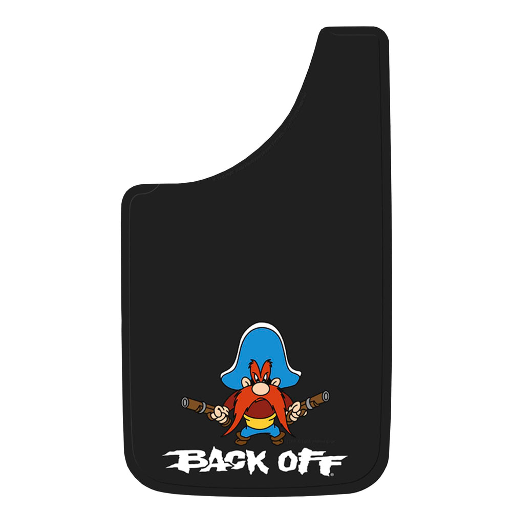 Fiberglass-backed mud guards maintain shape during rides.