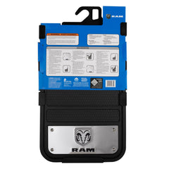 Plasticolor fiberglass-backed mud guard protects against cracking in extreme temperatures.