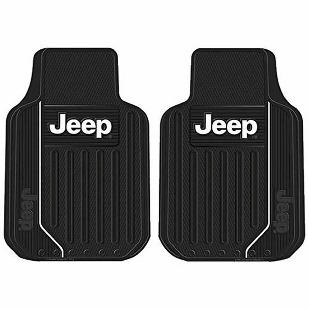 Plasticolor Jeep Elite front floor mat with bold graphic protecting the interior