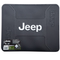 Plasticolor Jeep Elite rear seat mat texture highlighting wear-resistant surface.
