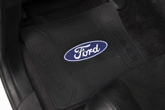 Plasticolor pair rear floor mats with Ford logo guard interior floors against dirt