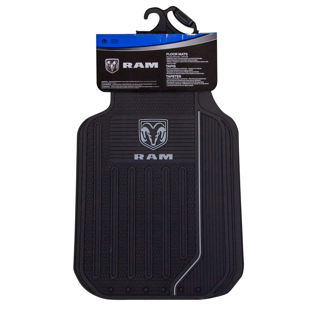Plasticolor RAM Elite mat front view showing universal fit and gray logo.
