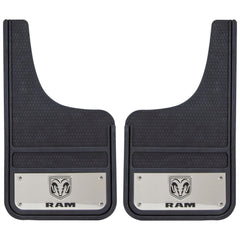 Plasticolor RAM front mud guards 12x23 protect wheels from rocks and debris.