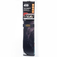 Plasticolor Star Wars sunshade shown on front windshield during installation