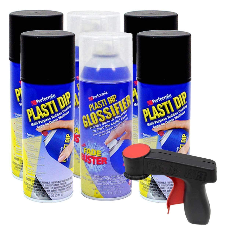 Plasti Dip Black Rim Kit with Gun close-up showing precise control for wheel coating