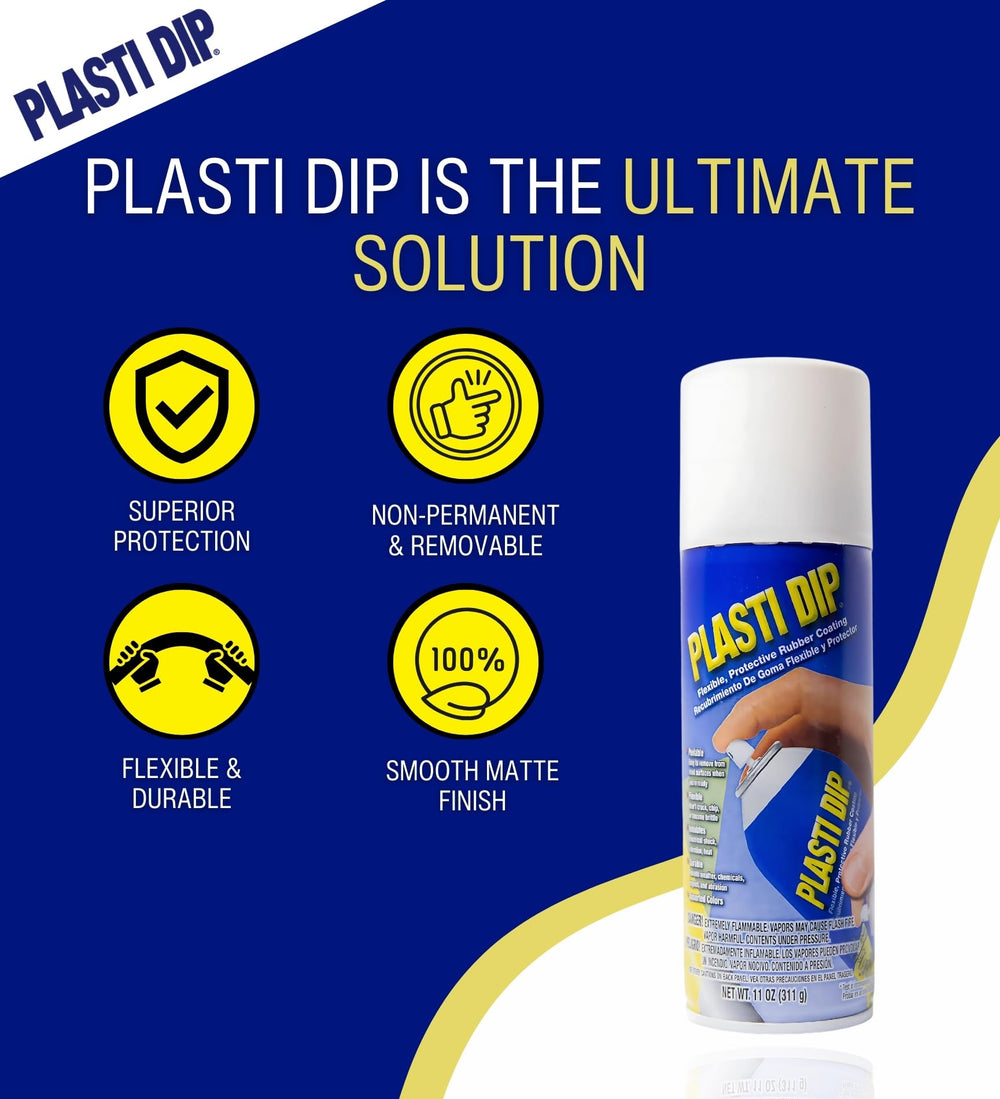 Peelable Plasti Dip coating allows temporary customization with no residue.