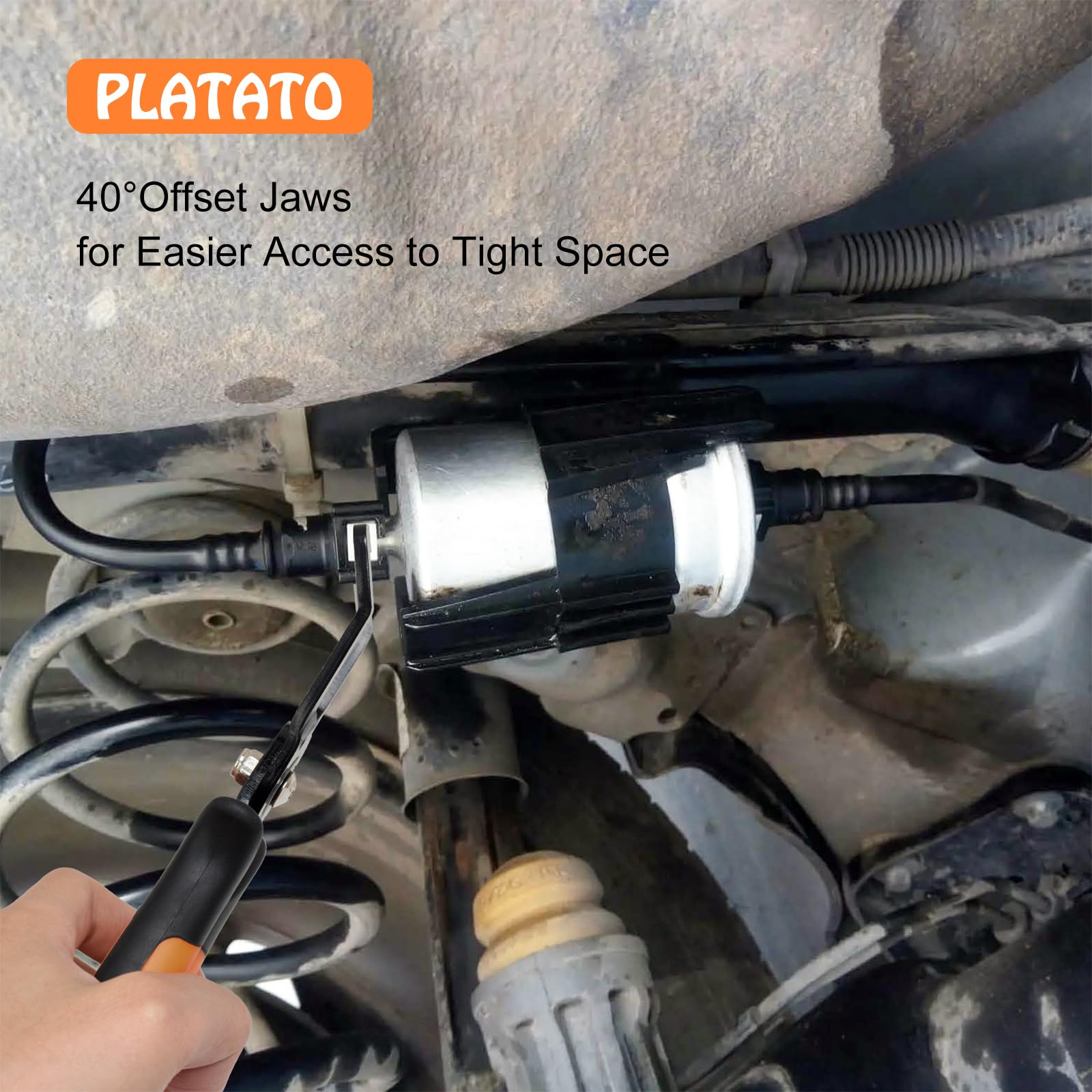 PLATATO evap line disconnect tool with durable steel construction for long-lasting use.