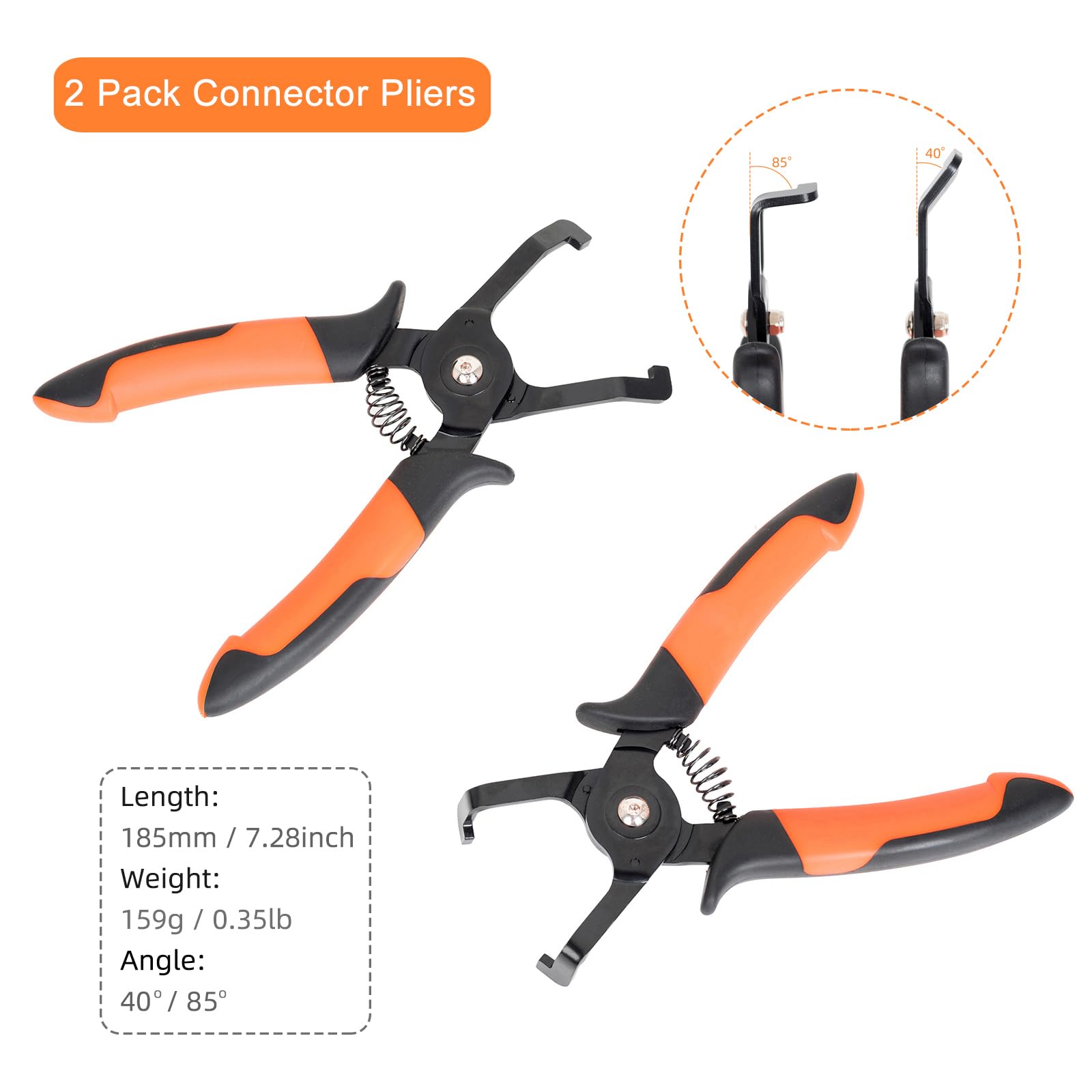 PLATATO 7.28-inch fuel line disconnect tool provides strong leverage for stubborn fittings.