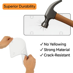 PlatePro Black screw caps offer a clean, rust-free finish.