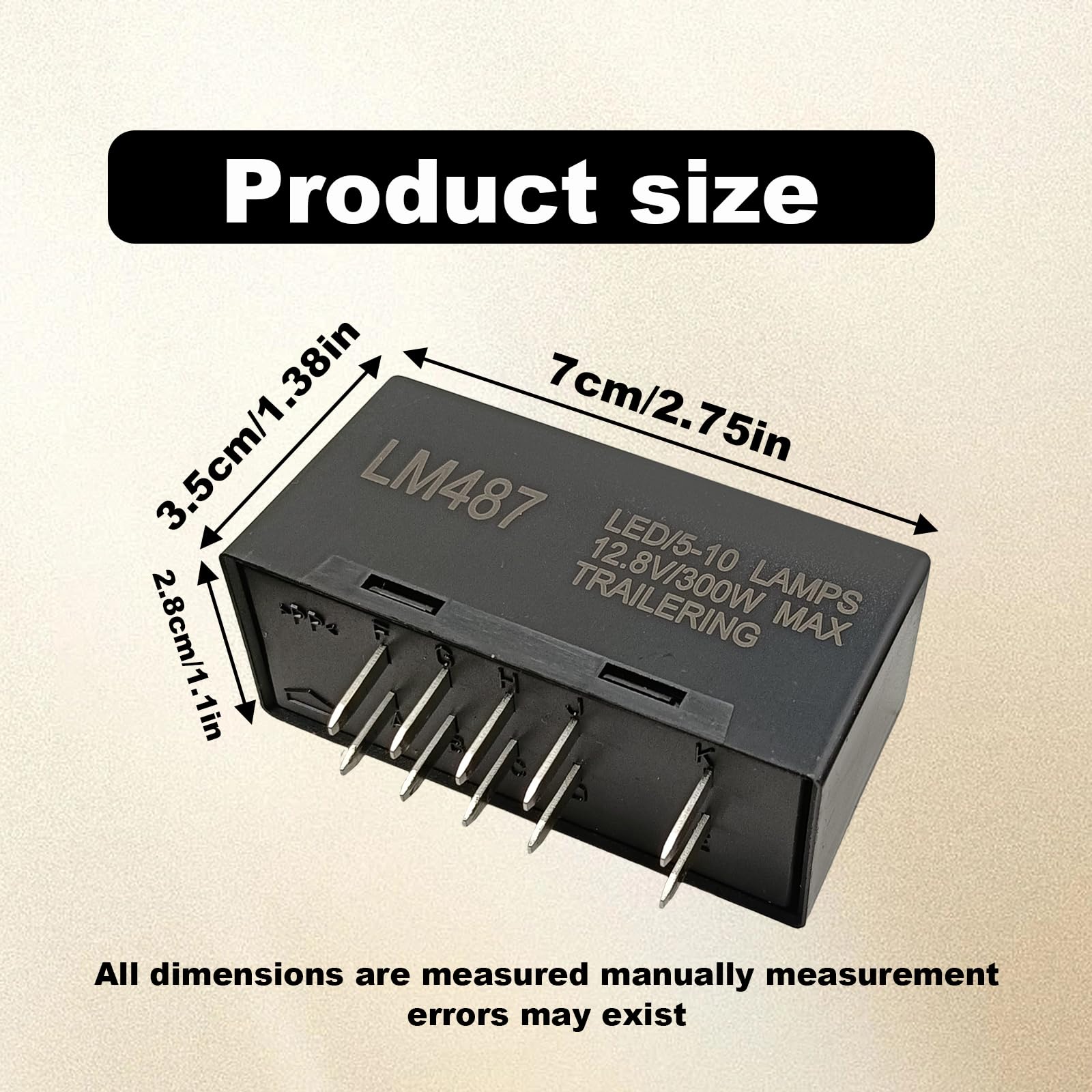 Pleoos 10-Pin Flasher Relay compatibility chart helping model confirmation.