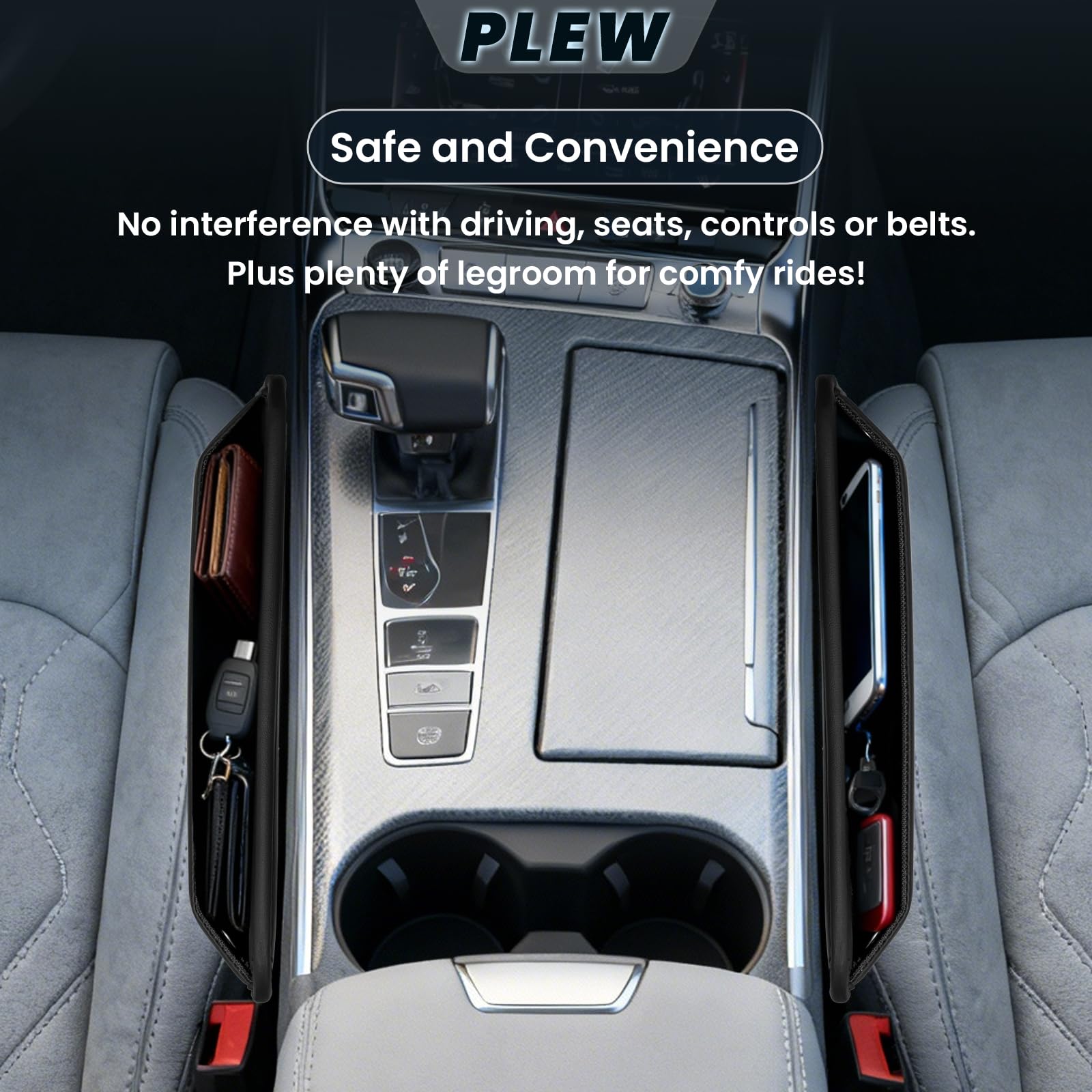 PLEW compact storage keeps essentials within reach without crowding.