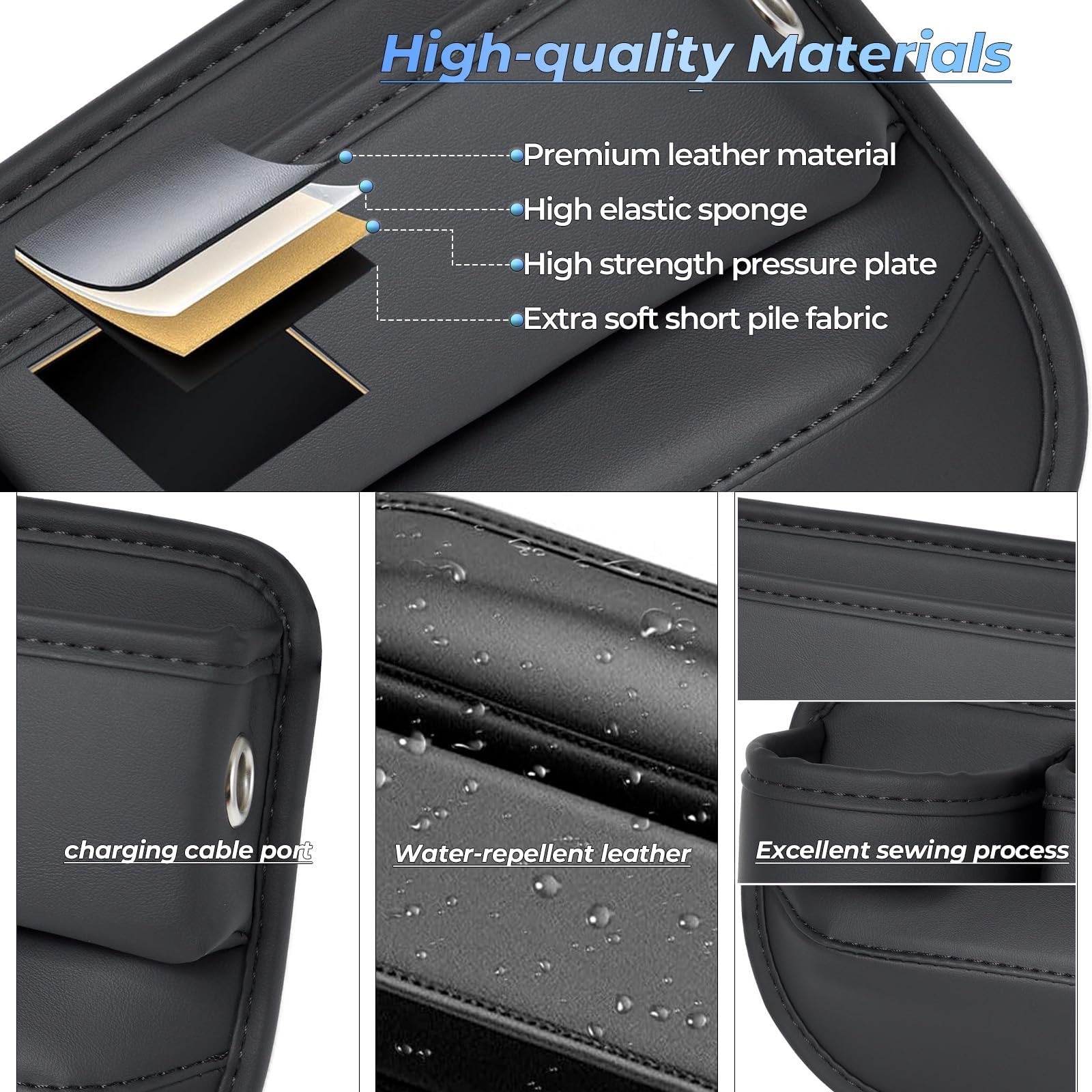 PLEW sleek-storage-organizer inside car keeps phone and keys within reach.