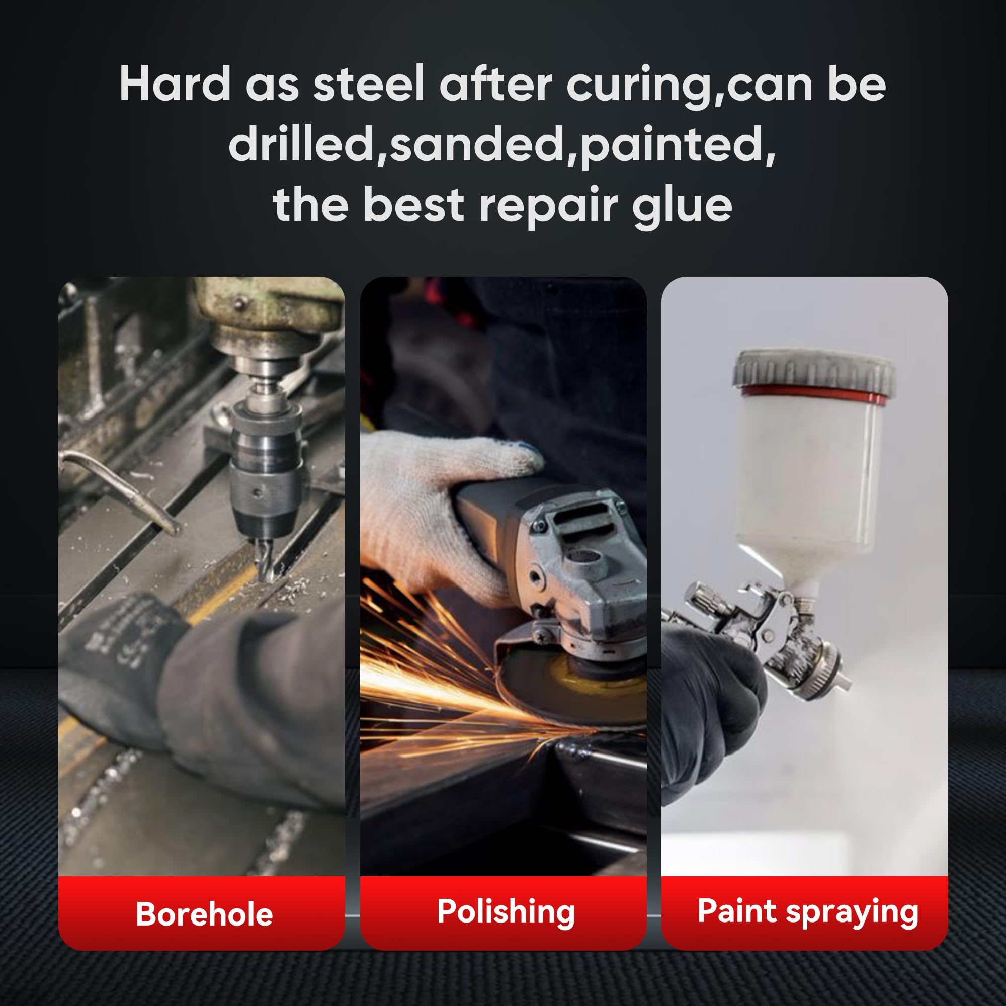 PLJOFRSHI car bumper repair scene highlighting impact‑resistant bonding
