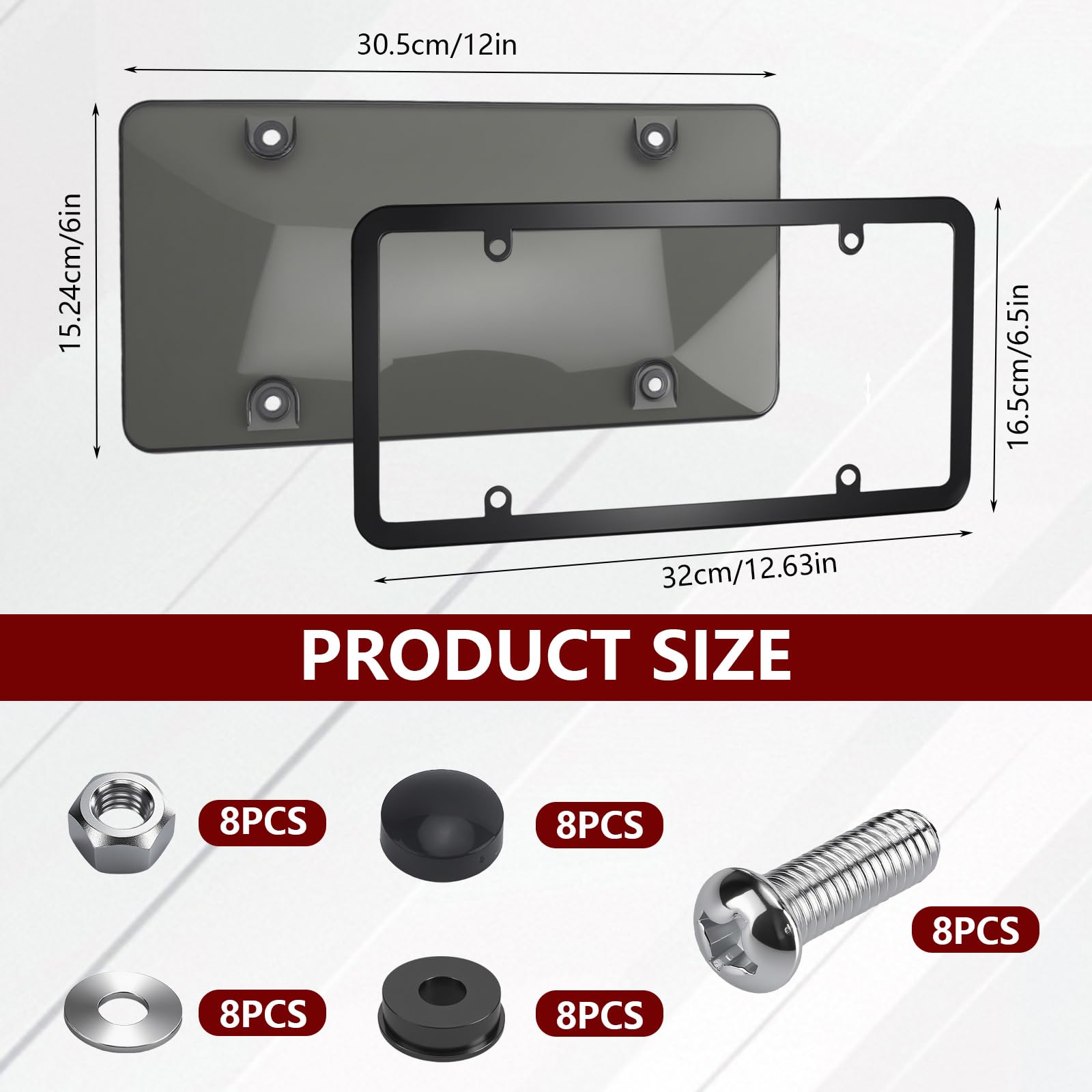 PLALEI slim license plate frame adds a sleek, unobtrusive border to your vehicle