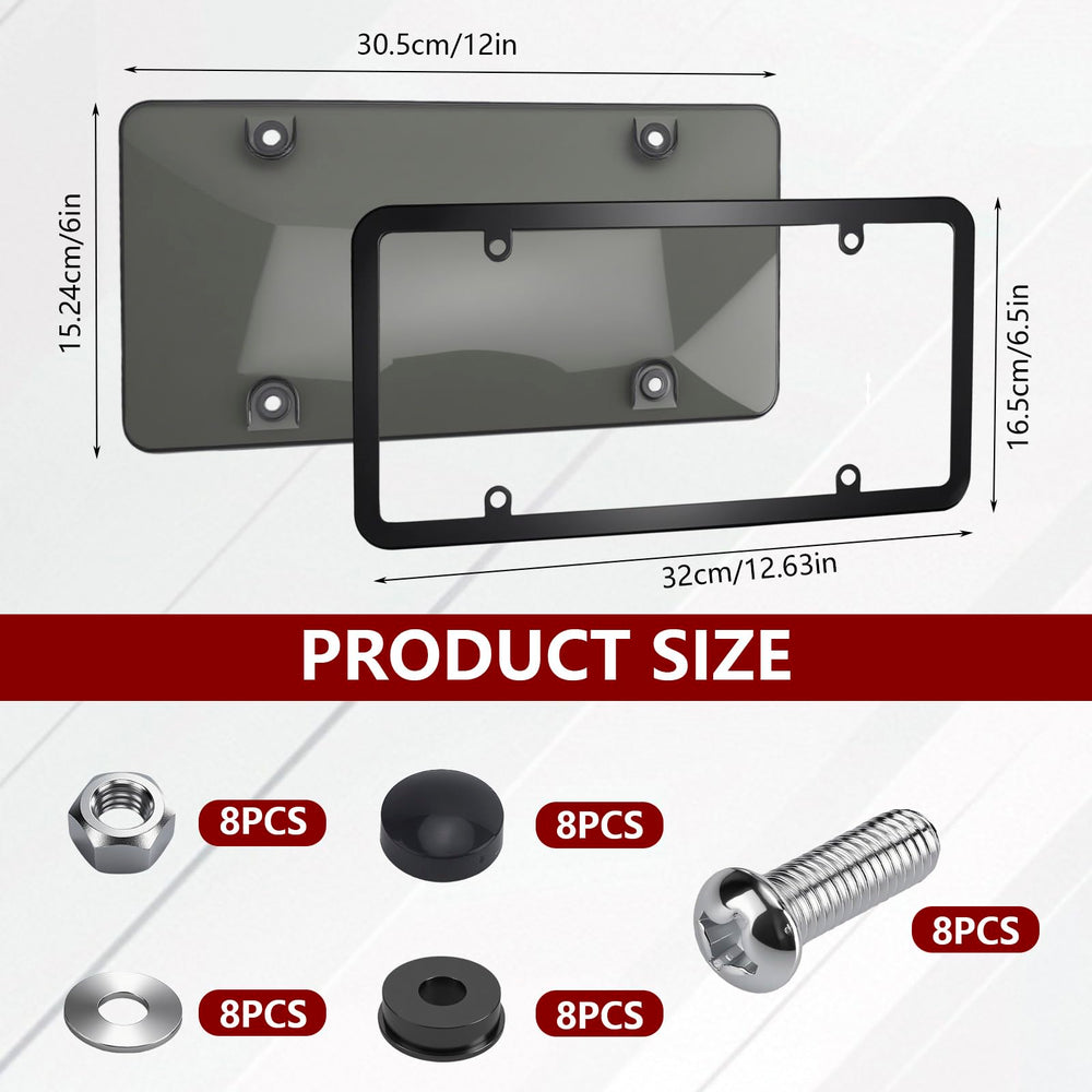 PLALEI slim license plate frame adds a sleek, unobtrusive border to your vehicle