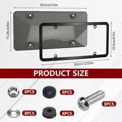 PLALEI slim license plate frame adds a sleek, unobtrusive border to your vehicle