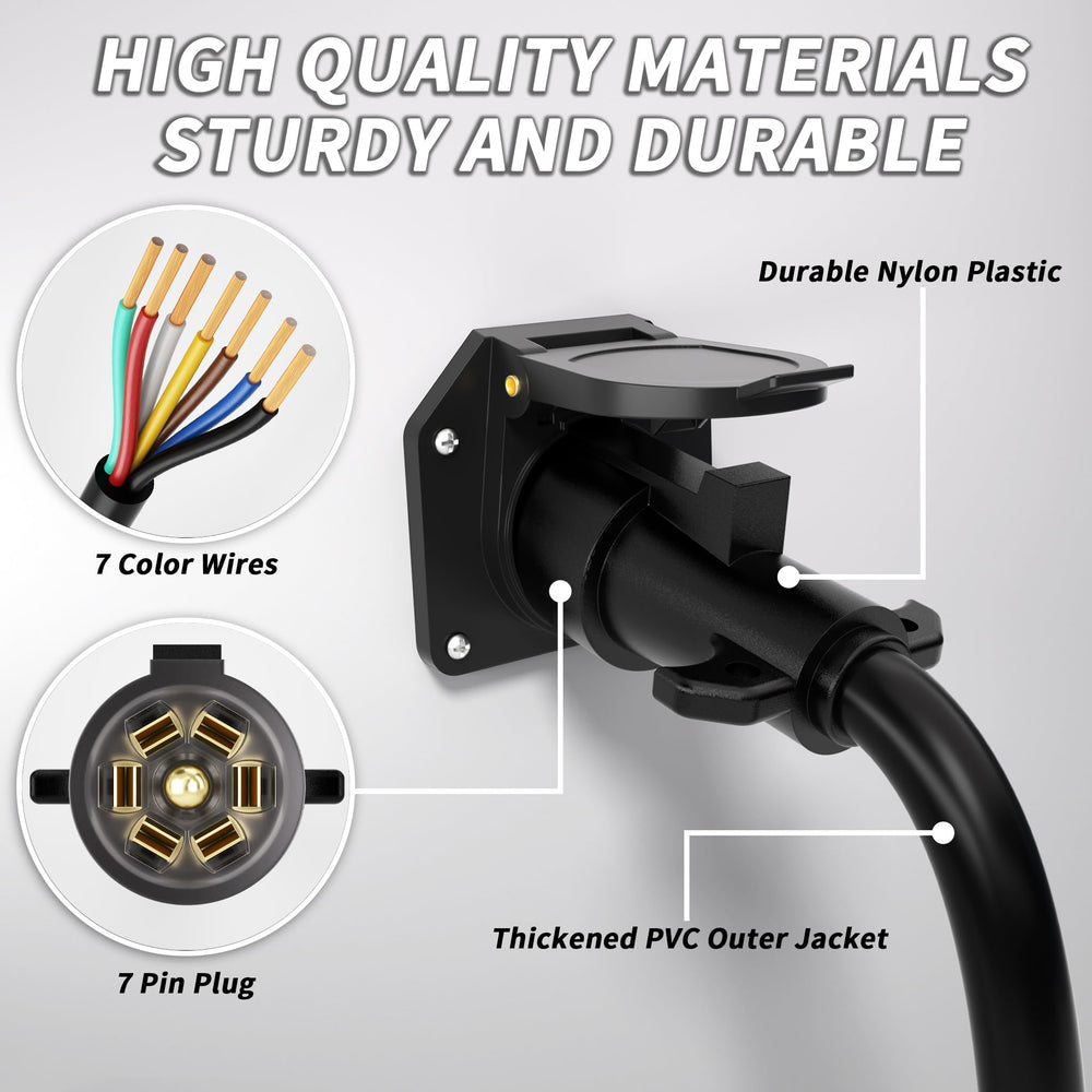 PlugSaf gooseneck trailer connection supports reliable power and signaling.