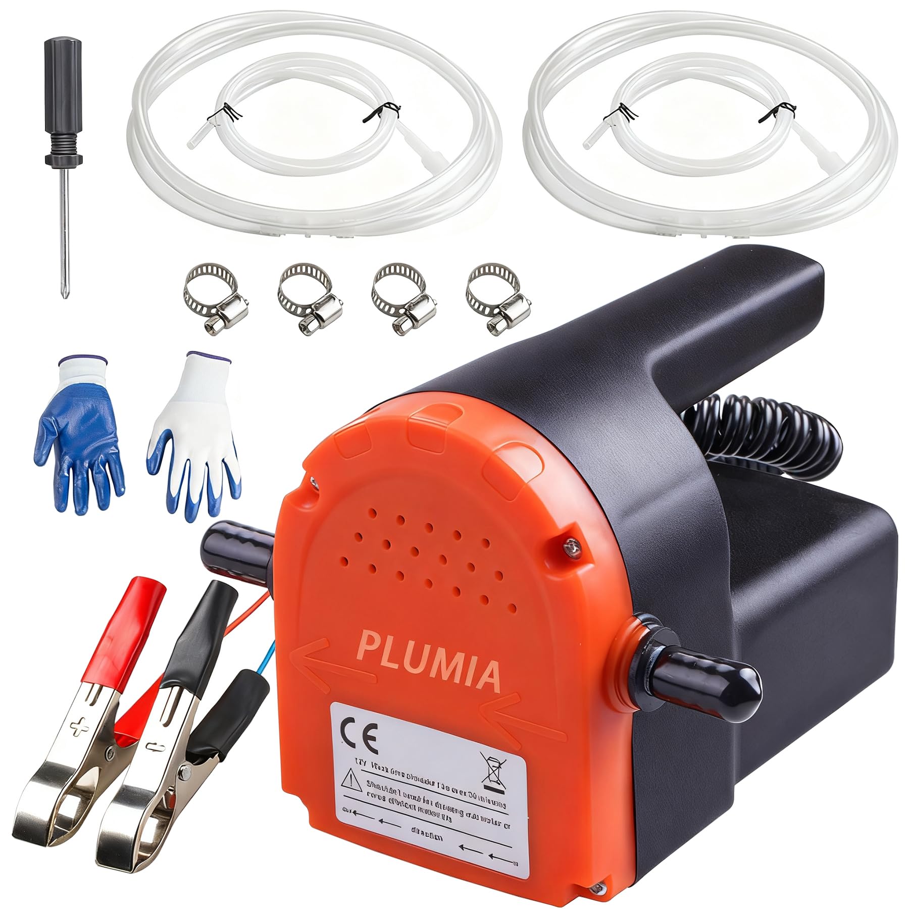 PLUMIA 12V 100W oil extractor kit for efficient engine oil changes