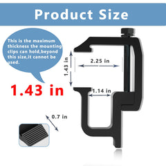 Plumrelos truck bed clamps with serrated grip for anti-loose security.