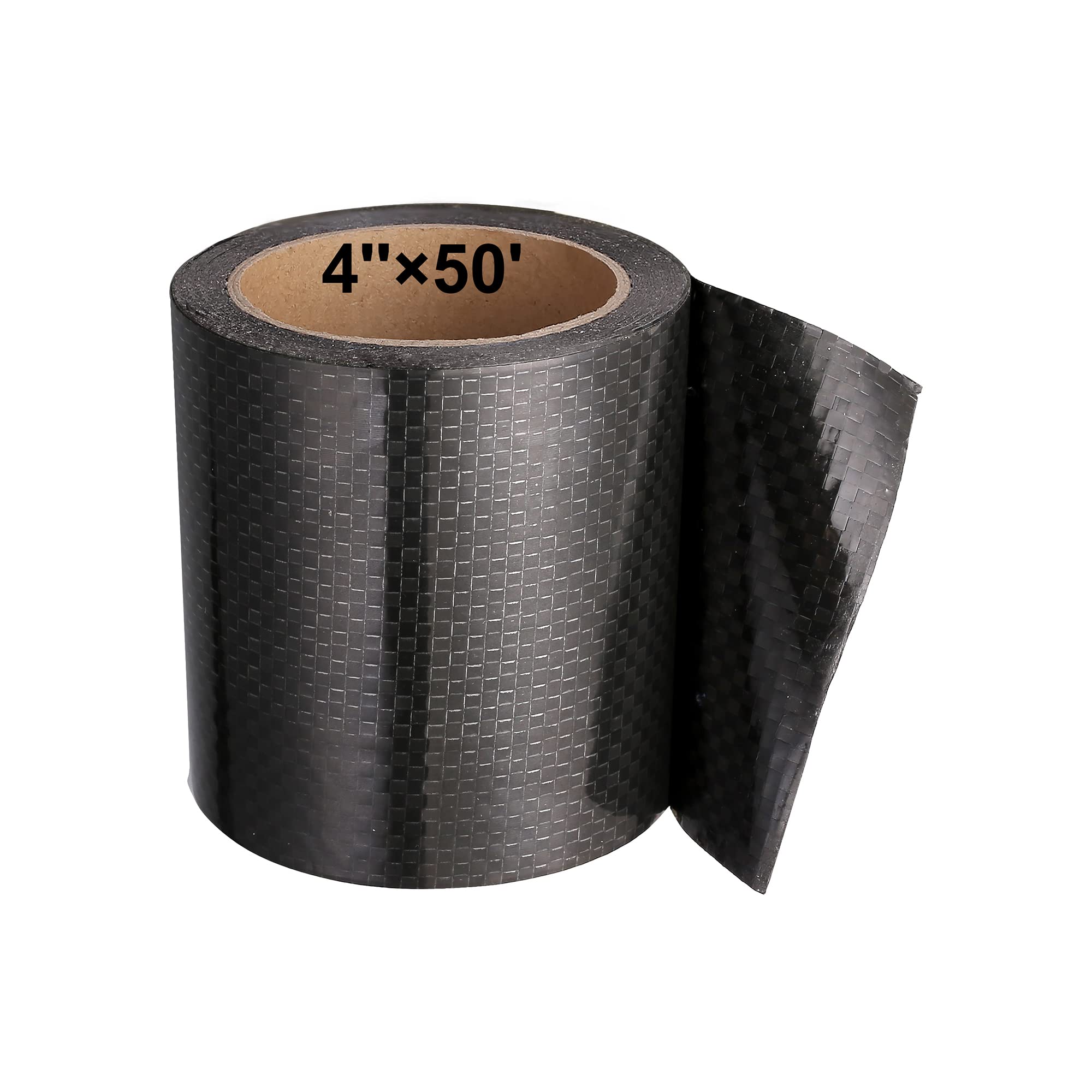 PlusRoc RV underbelly tape patch sealing a hole for durable protection.