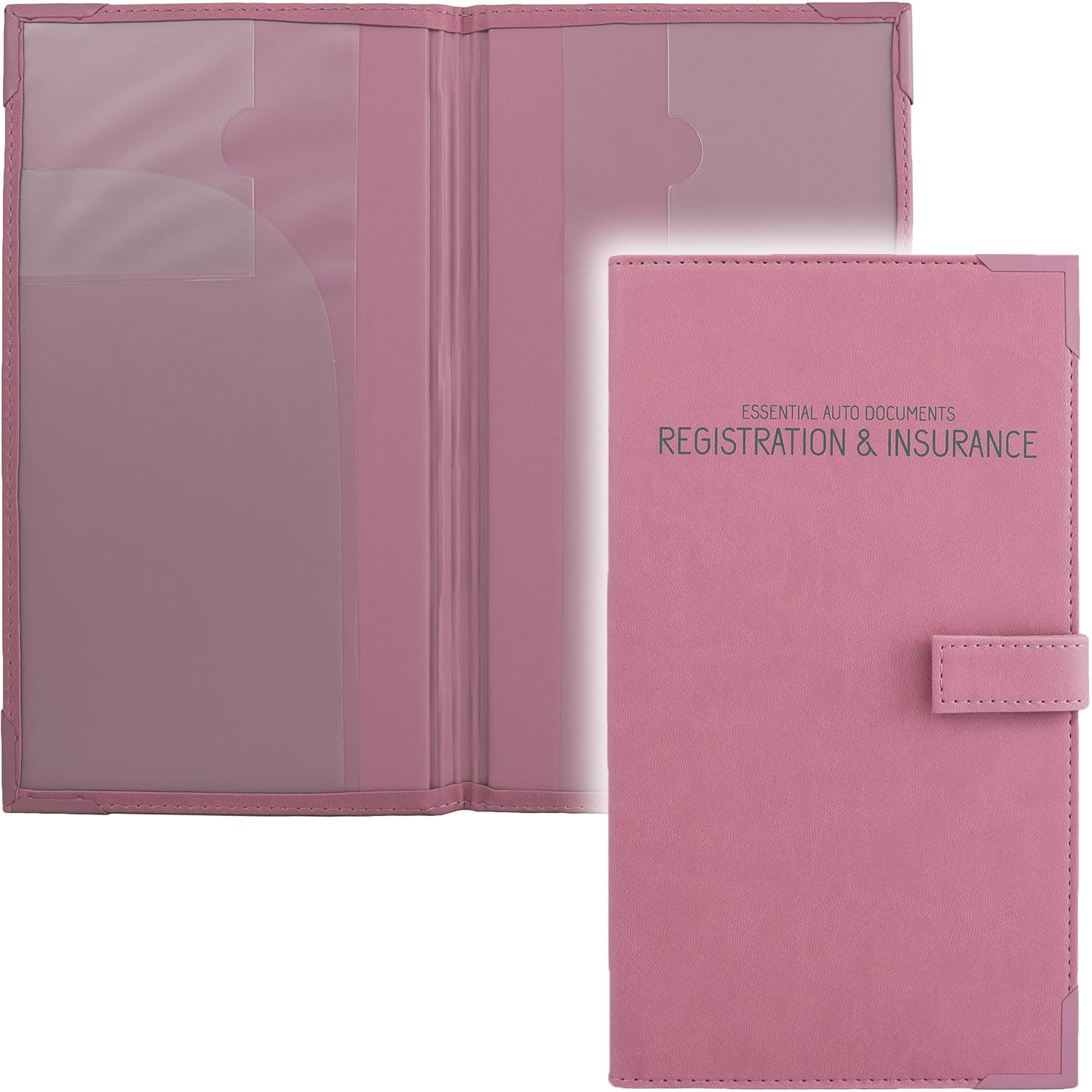 PlusXpres auto document holder in the glove box keeps registrations organized.
