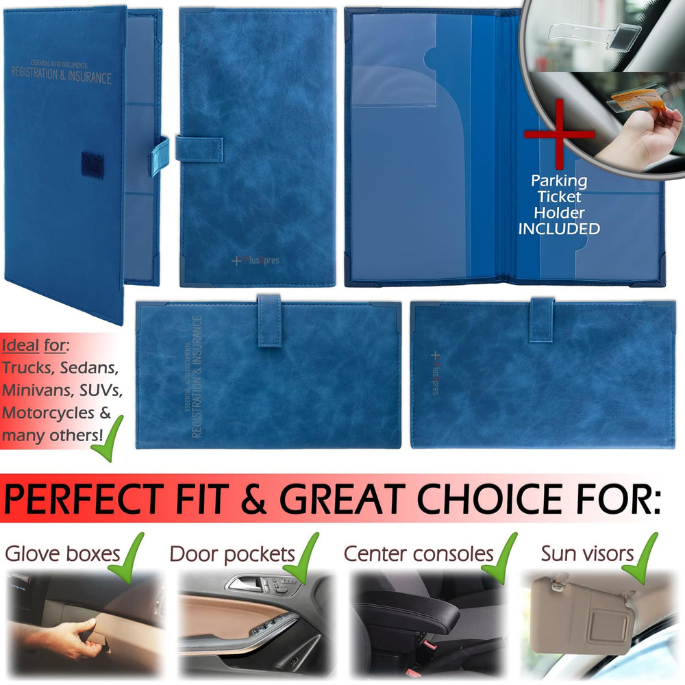 PlusXpres car truck suv compatible organizer keeps DMV and AAA together.