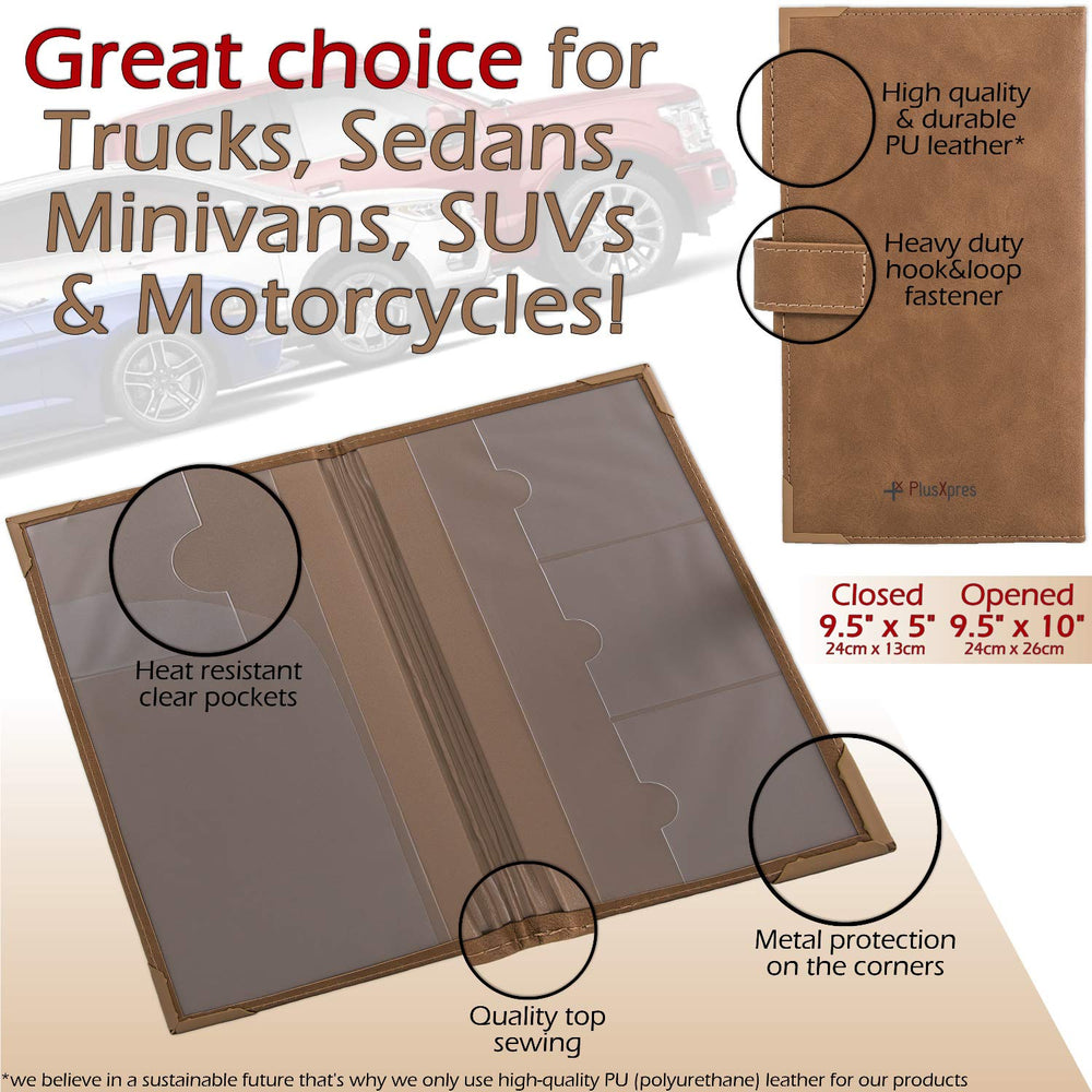 PlusXpres durable PU leather construction withstands daily use in any vehicle.