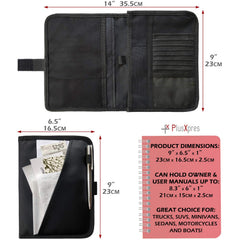 PlusXpres Glove Box Organizer card pockets keep cards in one accessible place.
