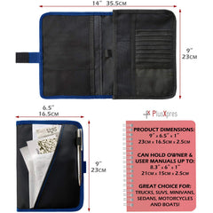PlusXpres glove box organizer ID pocket stores roadside ID or insurance card securely.