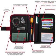 PlusXpres owner manual case fits up to 8.3 x 6 x 1 inches for safe storage.