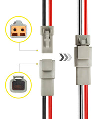 PLUXPAER bracket-mount kit for sturdy 2-pin DTP connections.