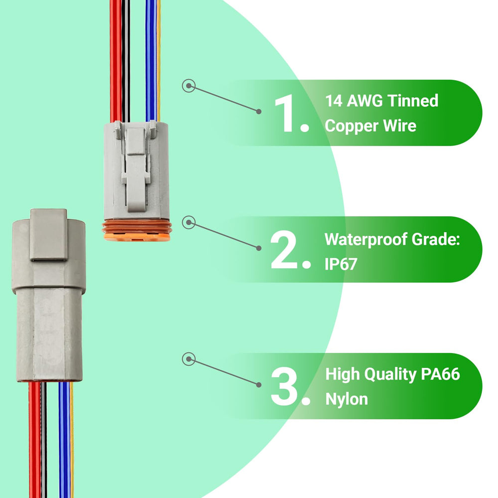 IP67 waterproof PLUXPAER DT connectors for marine environments