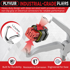 Plyvuir precision separator jaw close-up supports smooth disengagement.