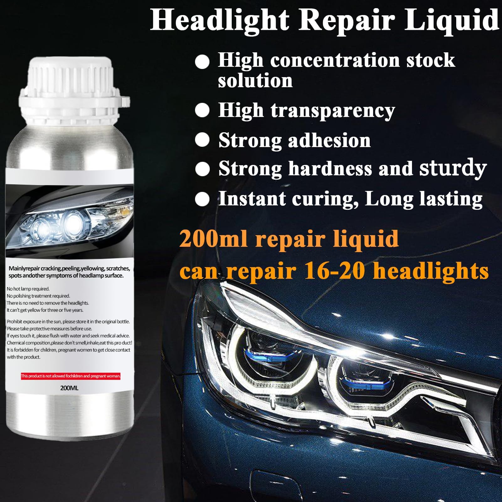 Pmbqifay headlight sanding in progress removing oxidation for a smoother surface.