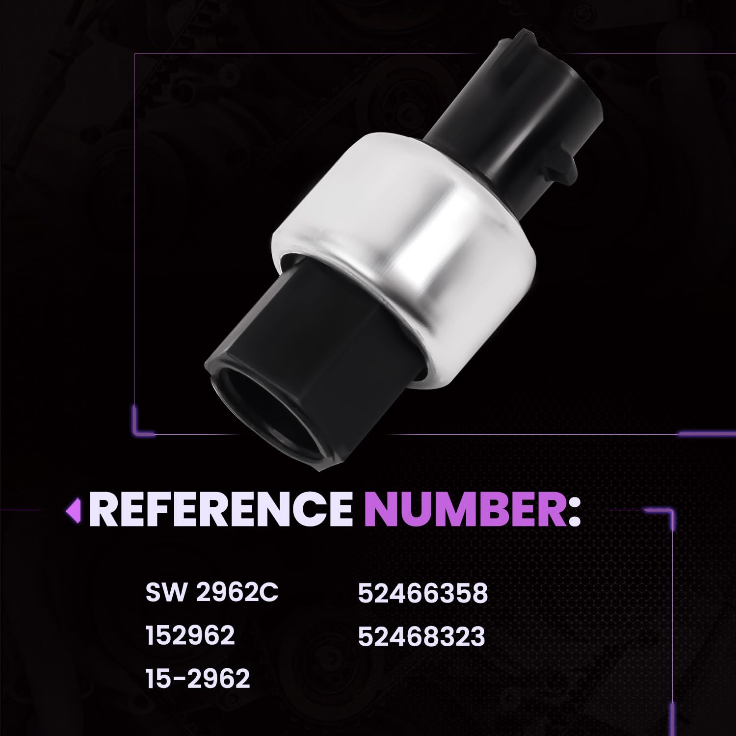 Pnkauto 152962 A/C switch bottom connector close-up, durable terminals.
