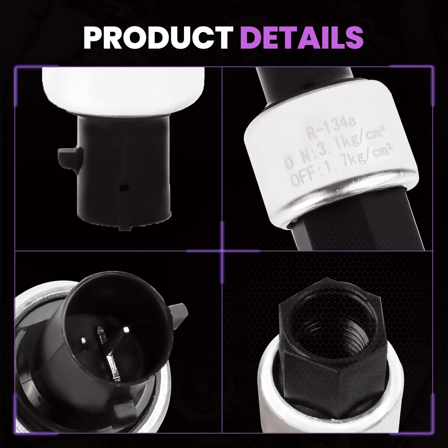 Pnkauto 152962 A/C switch packaging image, ready to install.