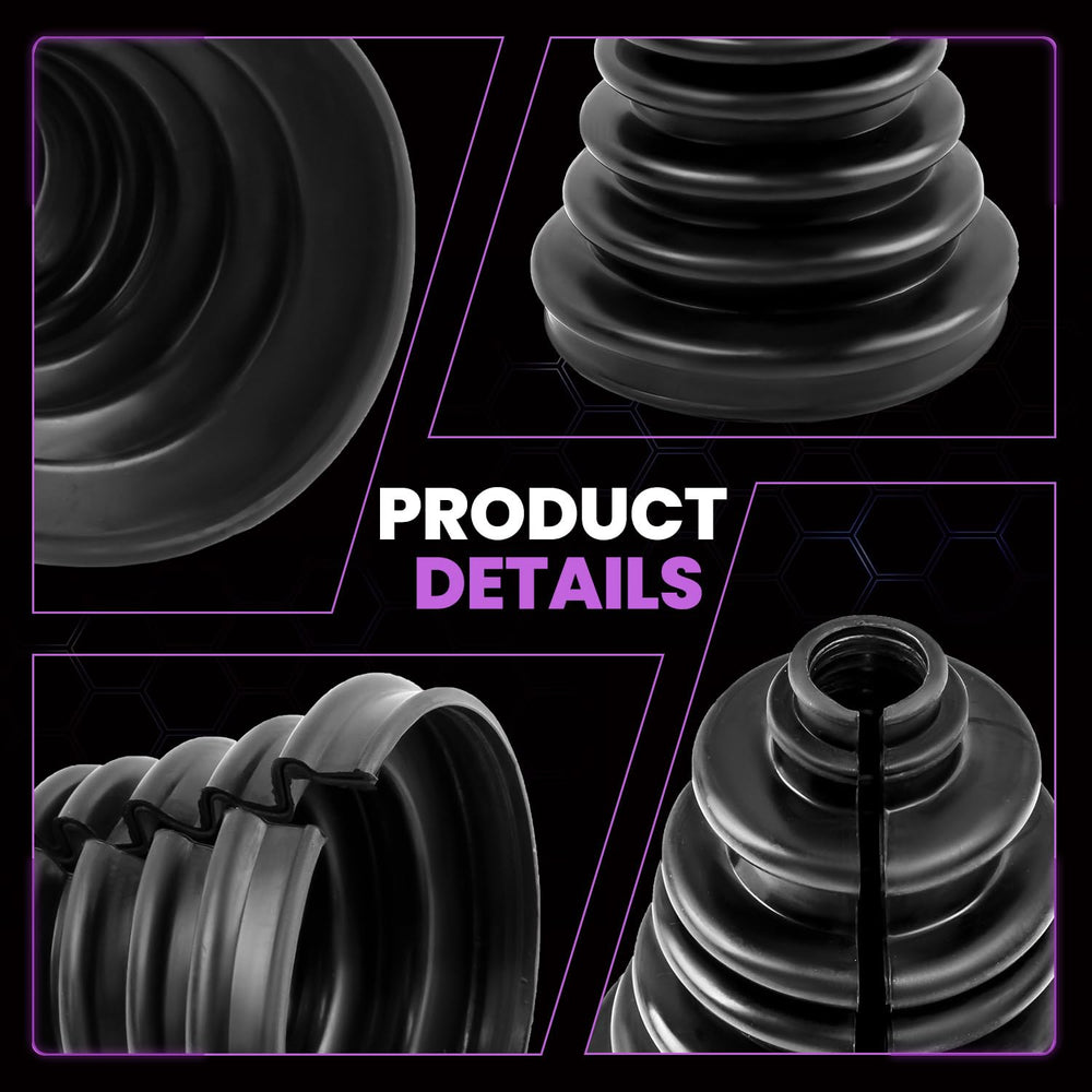 Pnkauto CV boot kit compatibility range fits 22–28 mm shafts.