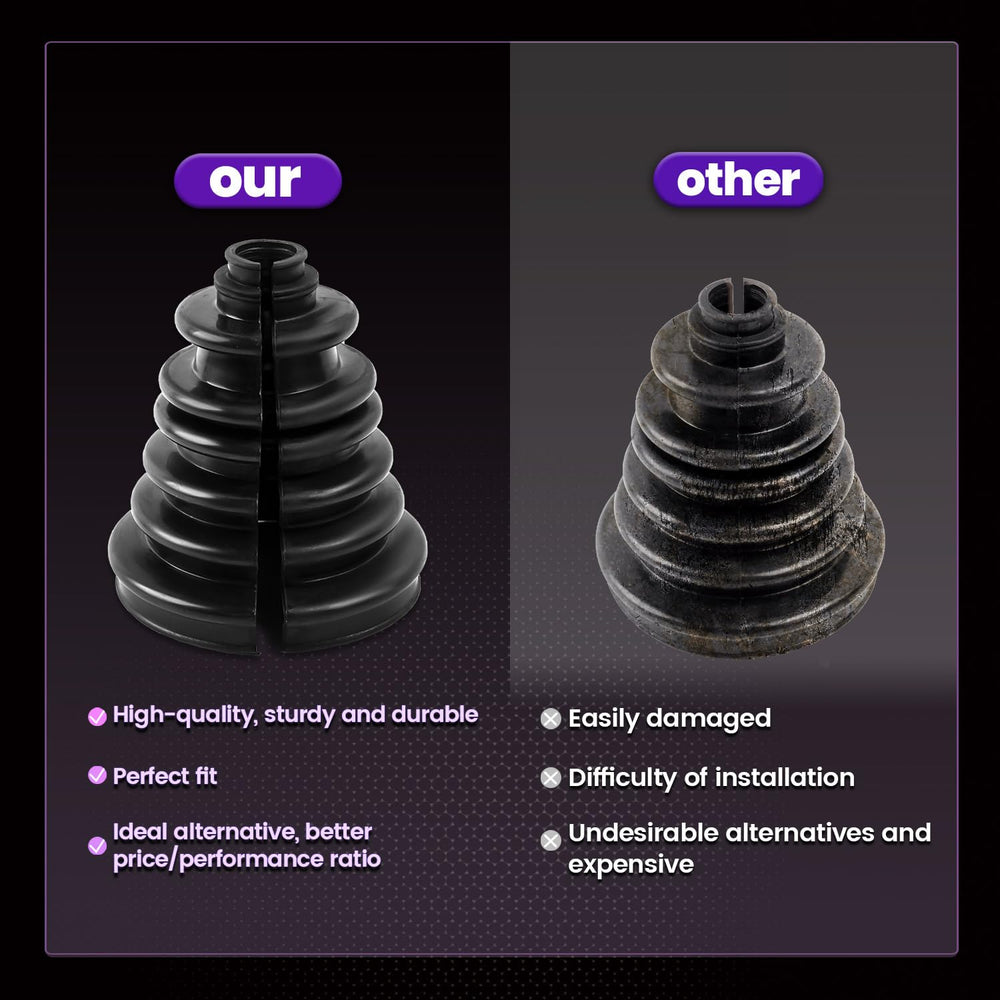 Pnkauto CVS18 silicone rubber boot provides abrasion and moisture resistance.