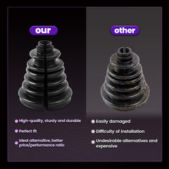 Pnkauto CVS18 silicone rubber boot provides abrasion and moisture resistance.