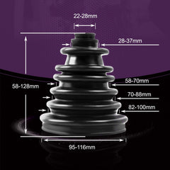 Pnkauto CVS18 split-design boot kit simplifies installation without removing the driveshaft.