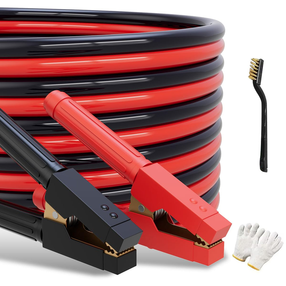 POADTOR heavy-duty jumper cables with 30 ft reach for easy battery jumps