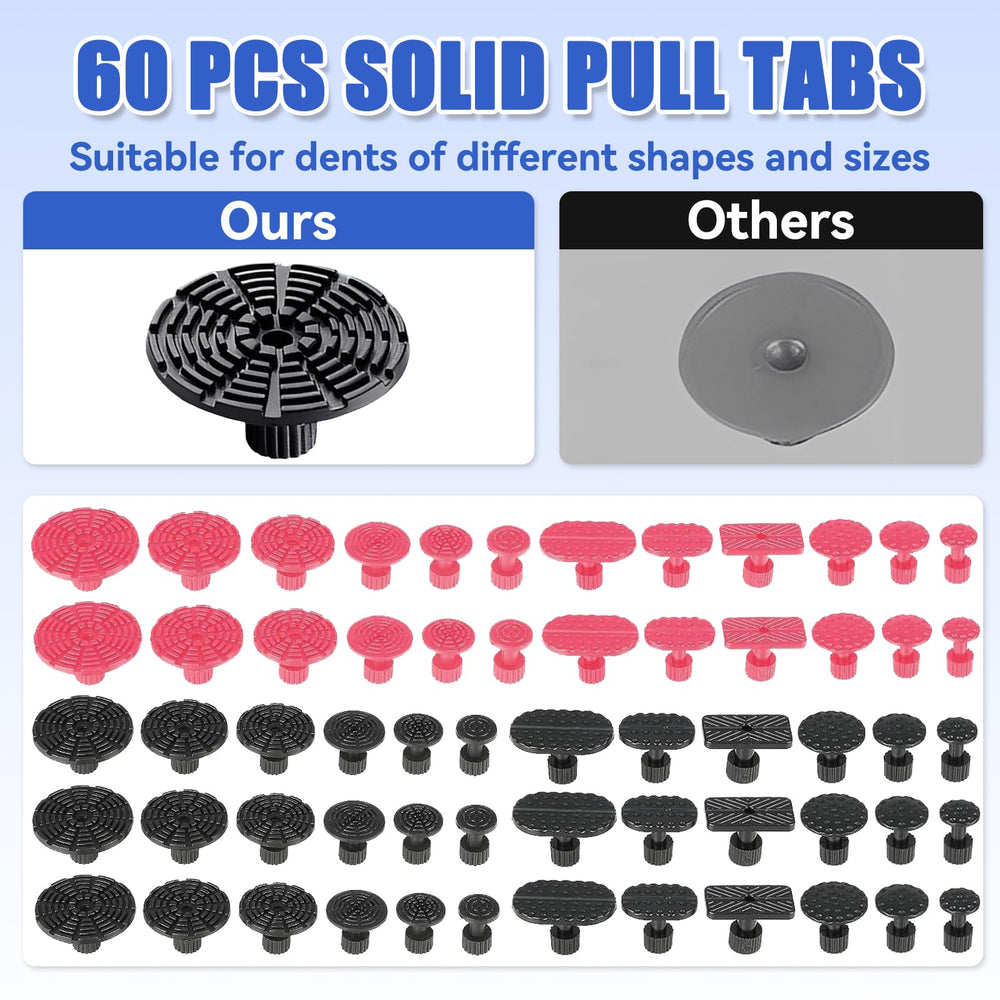 Poakkus 50-plus tabs offer versatile dent repair options.