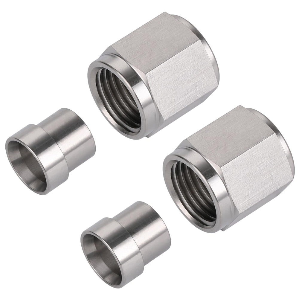 Podavelle 304 stainless steel finish shown on the nut and sleeve set.