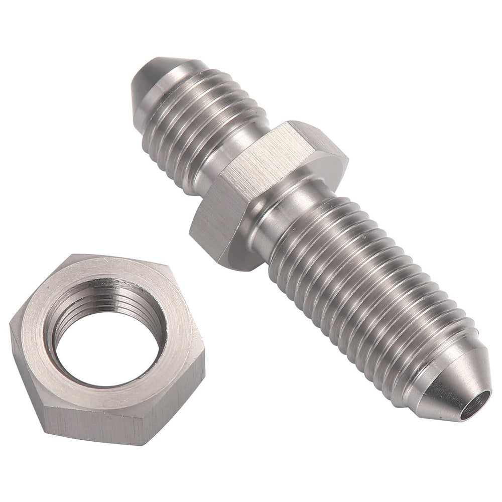 Podavelle 3AN bulkhead adapter—straight with nut for secure firewall connections.