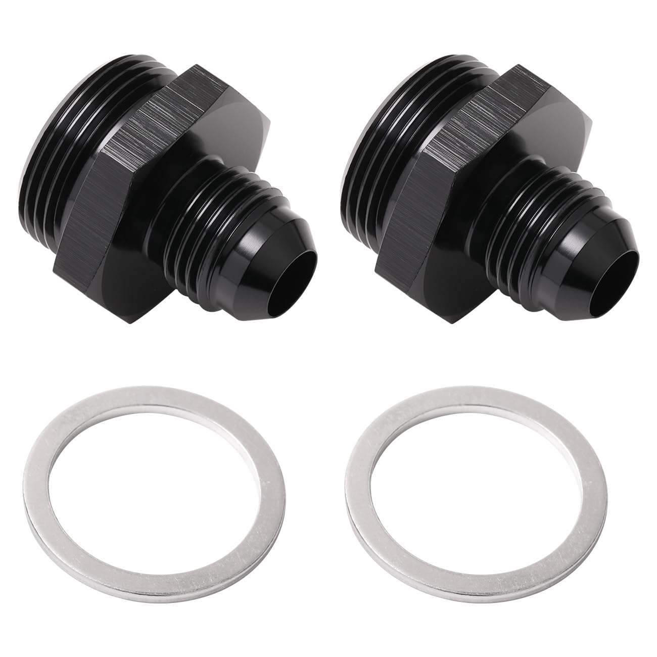 Anodized Podavelle adapter shown for robust automotive use and fuel line routing.