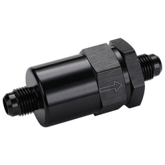 Podavelle inline filter with -6 AN inlet and outlet for reliable connections