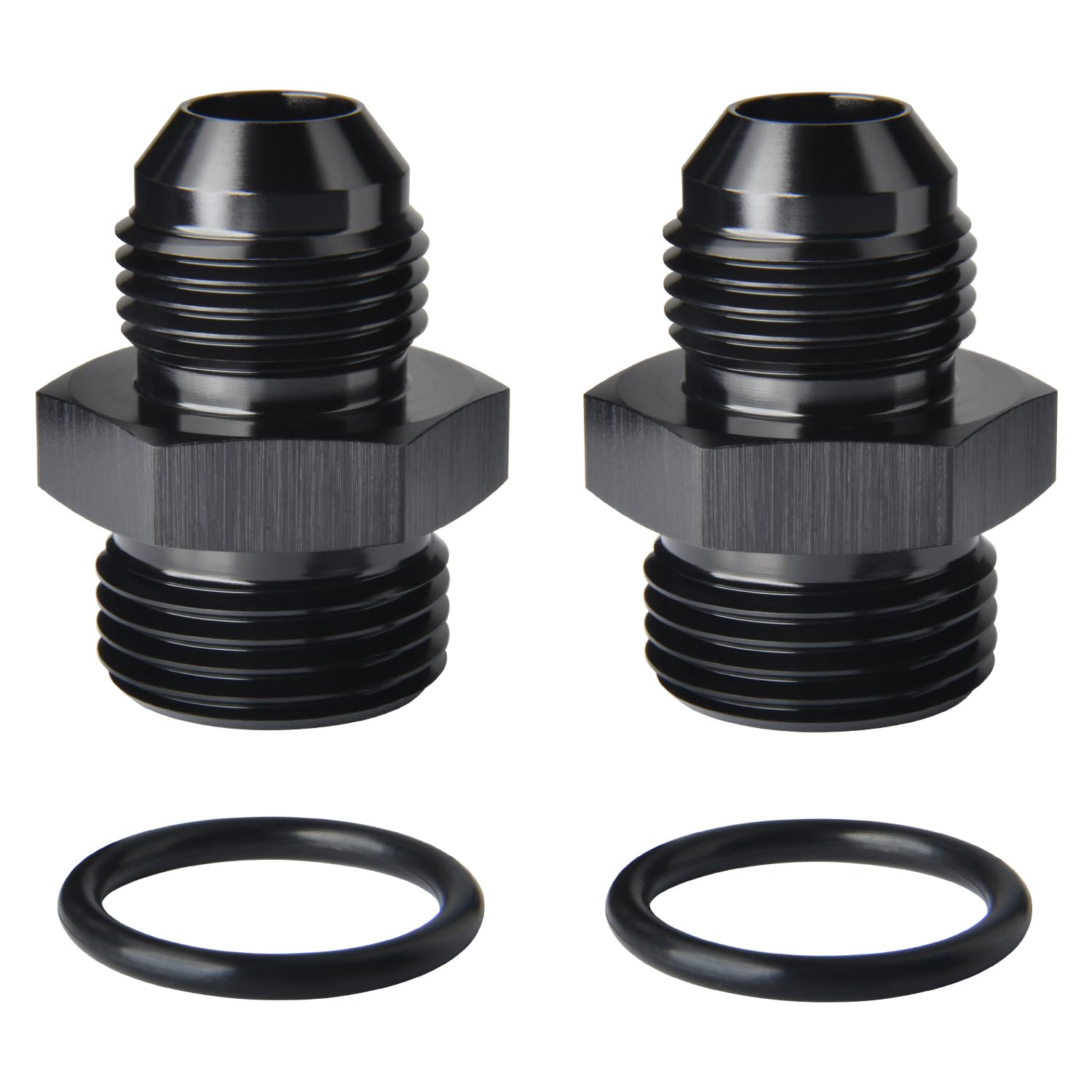 Podavelle 8AN to 10AN rail adapter pack of 2 for fuel system upgrades.