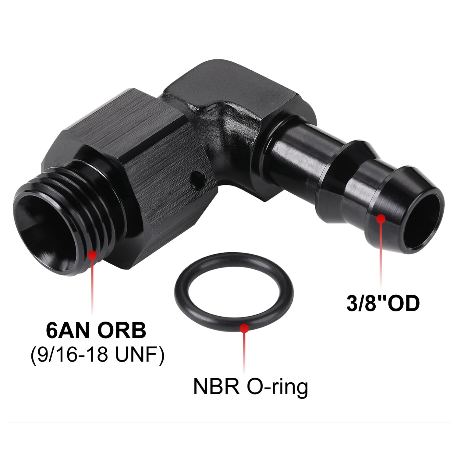 Podavelle aluminum 6061-T6 billet fittings for lightweight, durable automotive connections.