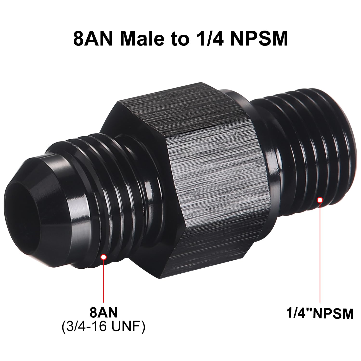 Podavelle aluminum black finish adapter highlighting durability and corrosion resistance